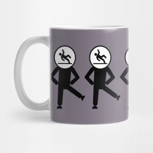 Dancing Emojis with Slippery Heads Mug